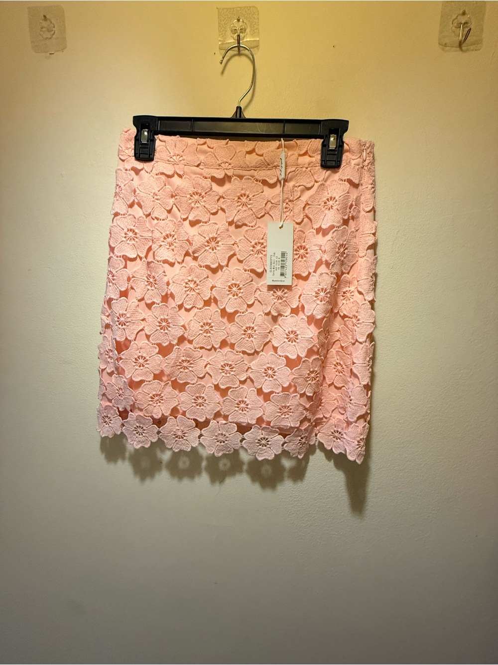 Petal & Pup Pink Floral Crochet Mini Skirt